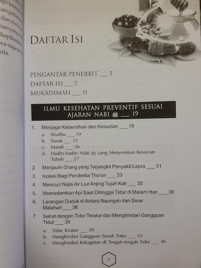 Buku Panduan Lengkap Thibbun Nabawi Daftar Isi