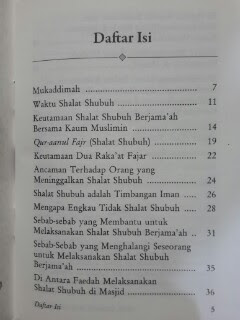 Buku Saku Shalat Lebih Baik Daripada Tidur Daftar Isi