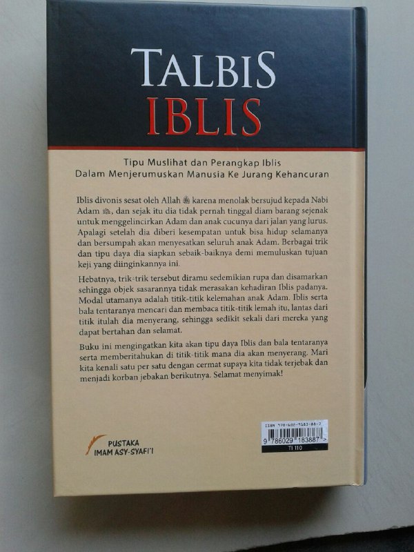 Buku Talbis Iblis Tipu Muslihat Perangkap Iblis cover 2