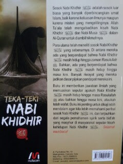 Buku Teka-Teki Nabi Khidhir Telaah Ilmiah Nabi Khidhir Cover 2