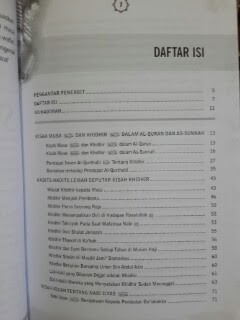 Buku Teka-Teki Nabi Khidhir Telaah Ilmiah Nabi Khidhir Daftar Isi