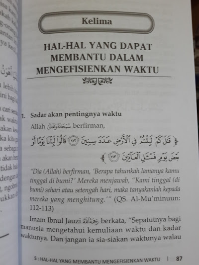 Buku Waktumu Dihabiskan Untuk Apa? Isi