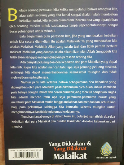 Buku Yang Didoakan Dan Yang Dilaknat Malaikat Cover 2