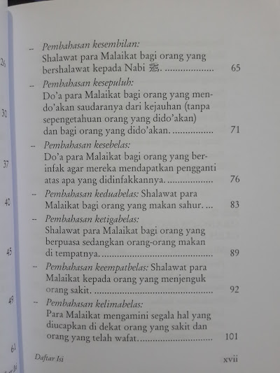 Buku Yang Didoakan Dan Yang Dilaknat Malaikat Daftar Isi