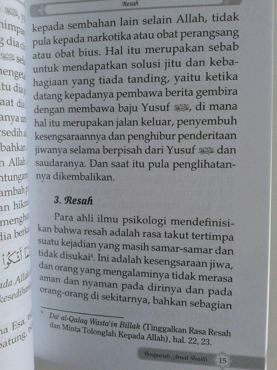 Buku Saku Dahsyatnya Pengaruh Amal Shalih Dalam Kehidupan isi