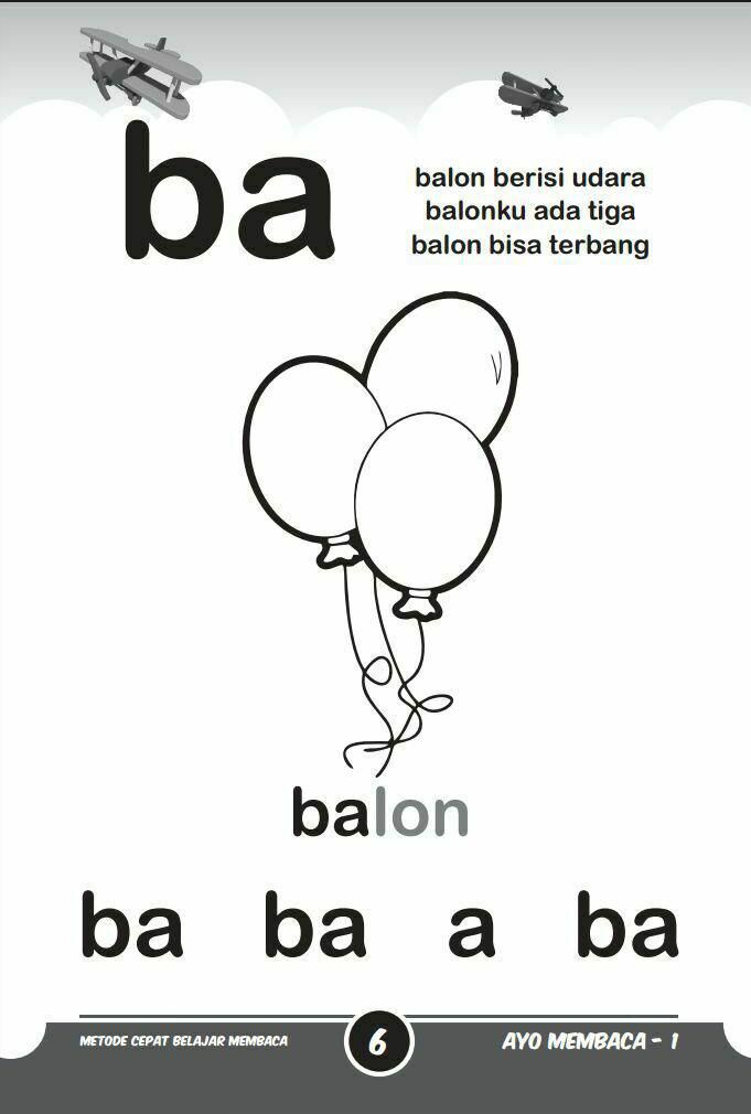 Buku Anak Ayo Membaca Metode Cepat Belajar Membaca Isi 3