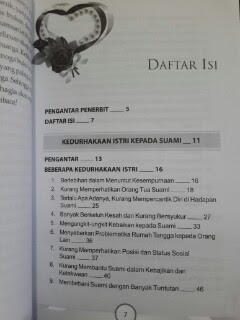 Buku Durhaka Istri Kepada Suami Daftar Isi