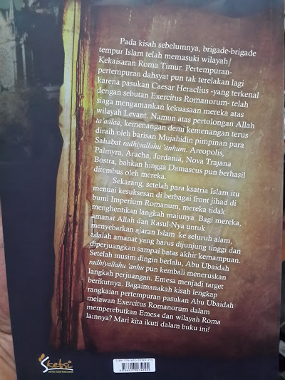 Buku Emesa Pertarungan Ksatria Islam Dengan Ksatria Roma Cover 2