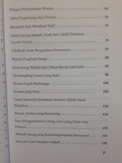 Buku Hadits-Hadits Pemberdayaan Wanita Daftar Isi