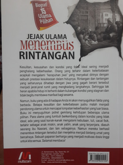 Buku Jejak Ulama Menembus Rintangan Cover 2
