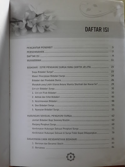 Buku Kisah Asmara Penghuni Surga Daftar Isi