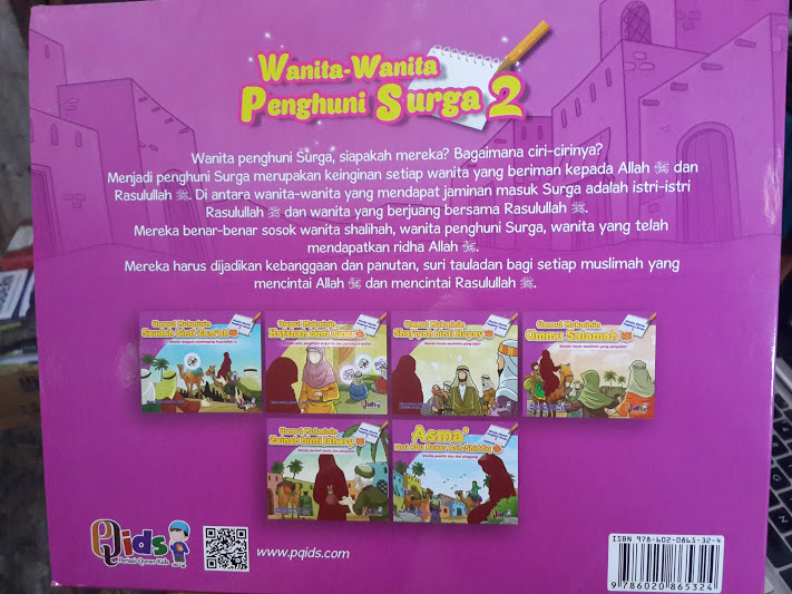 Buku Anak Wanita Wanita Penghuni Surga 1 Set 6 Jilid Seri 2 Cover
