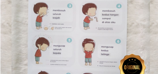 Poster Cara Wudhu Anak Laki-Laki Tipe B