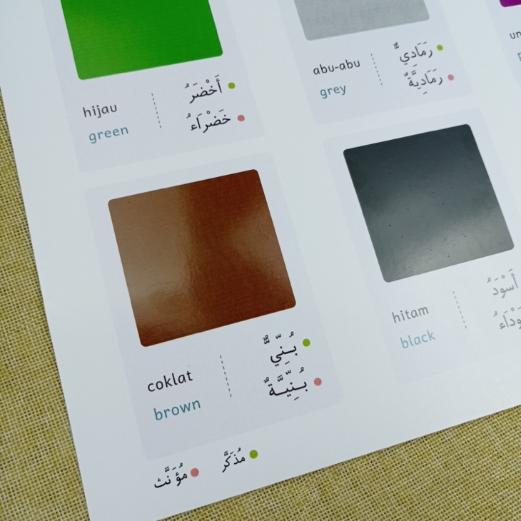 Poster Belajar Mengenal Warna untuk Anak-Anak