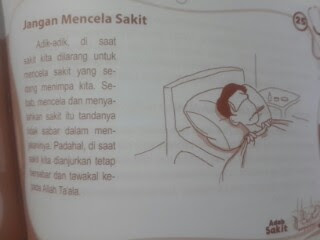 Buku Anak Adab Sakit Sesuai Tuntunan Nabi Isi