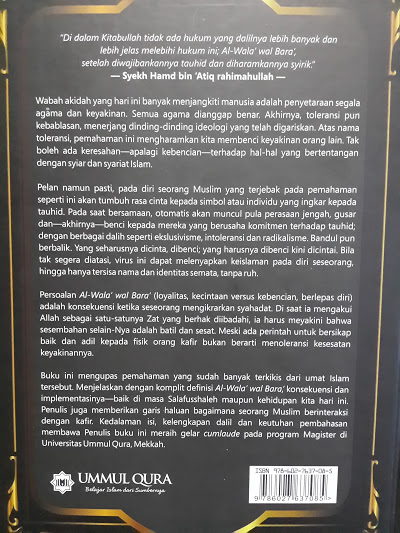 Buku Al-Wala' Wal Bara' Loyalitas Permusuhan Dalam Islam Cover 2