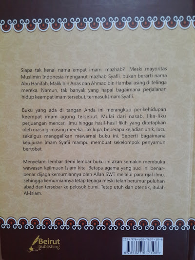 Buku Biografi Empat Imam Mazhab Cover 2