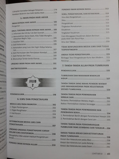 Buku Ensiklopedi Iman Daftar Isi