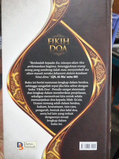 Buku Fikih Doa Cover Belakang