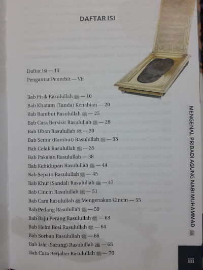 Buku Mengenal Pribadi Agung Muhammad Daftar Isi