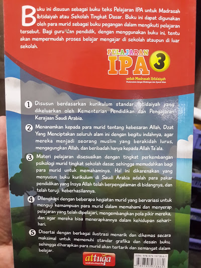 Buku Pelajaran IPA Untuk Madrasah Ibtidaiyah Cover 2