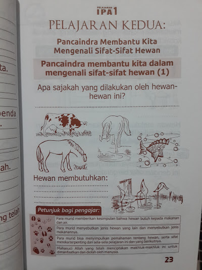 Buku Pelajaran IPA Untuk Madrasah Ibtidaiyah Isi 3