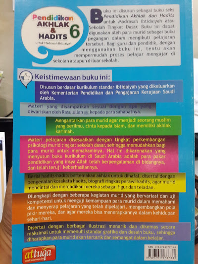 Buku Pendidikan Akhak Dan Hadits Untuk Madrasah Ibtidaiyah Cover 2