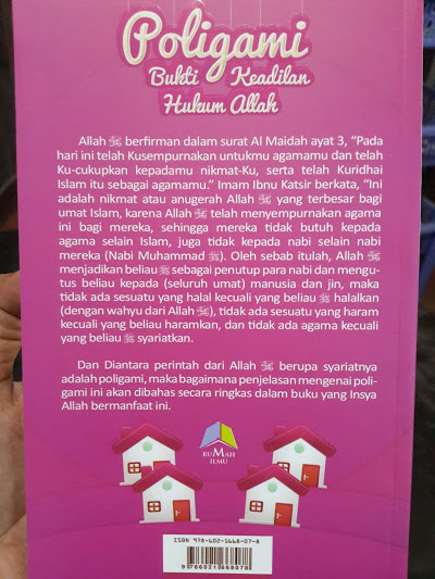 Buku Poligami Bukti Keadilan Hukum Allah Cover 2
