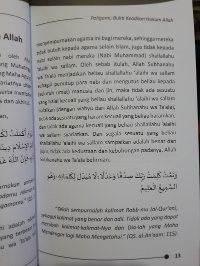 Buku Poligami Bukti Keadilan Hukum Allah Isi