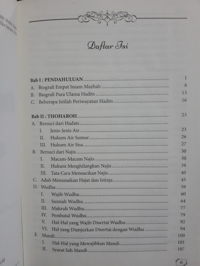 Buku Shalat Empat Mazhab Disertai Dalil-Dalil Daftar Isi