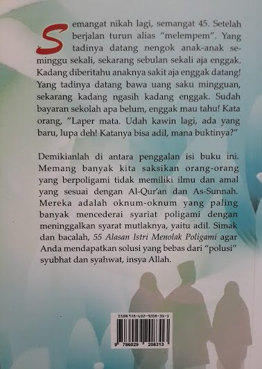 Buku 55 Alasan Istri Menolak Poligami Cover 2
