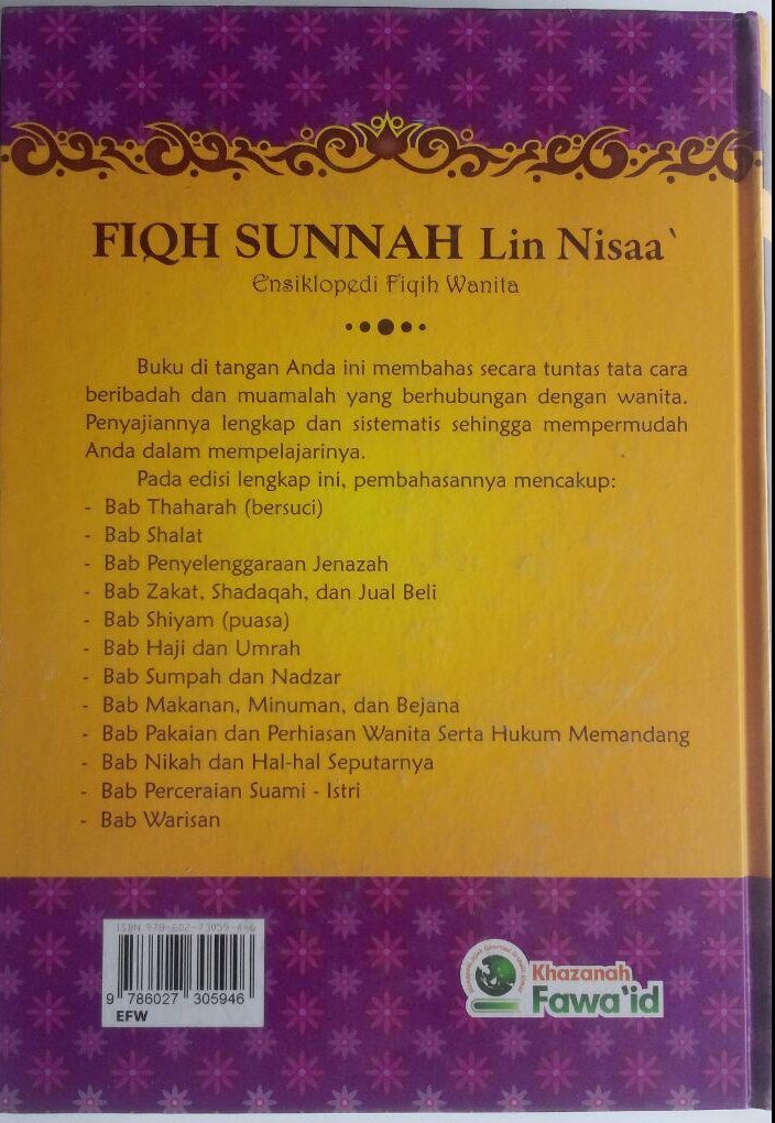 Buku Fiqh Sunnah Lin Nisaa Ensiklopedi Fiqih Wanita cover