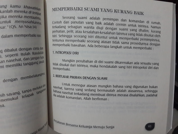 Buku Bersama Keluarga Masuk Surga Isi