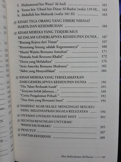 Buku Bila Dunia Menjadi Tujuan Hidup Daftar Isi