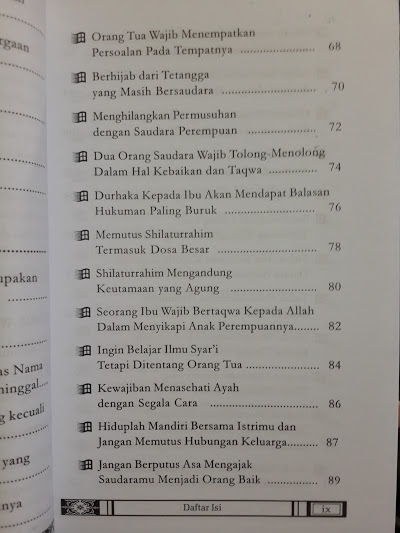 Buku Cinta Pengorbanan Dan Air Mata Ibu Daftar Isi
