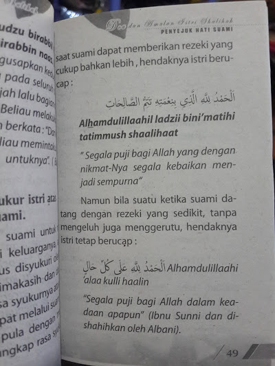 Buku Saku Himpunan Doa Dan Amalan Istri Shalihah Isi