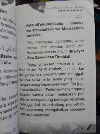 Buku Saku Himpunan Doa Dan Amalan Suami Shalih Isi