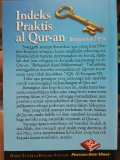 Buku Indeks Praktis Al-Quran Berdasarkan Tema Cover 2