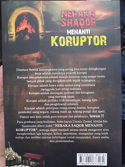 Buku Neraka Saqor Menanti Koruptor Cover 2