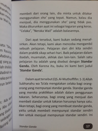 Buku Standar Ganda Membuka Kacamata Keadilan Muslim Isi