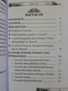 Buku Saku Sunnah Sunnah Yang Diremehkan Daftar Isi