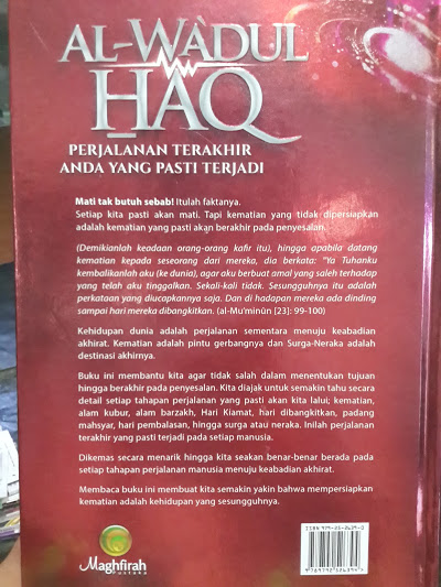 Buku Al-Wa'dul Haq Perjalanan Terakhir Yang Pasti Terjadi Cover 2