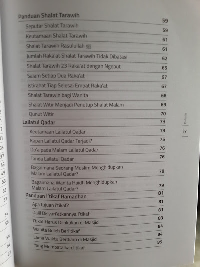 Buku Panduan Ramadhan Bekal Meraih Ramadhan Penuh Berkah Daftar Isi