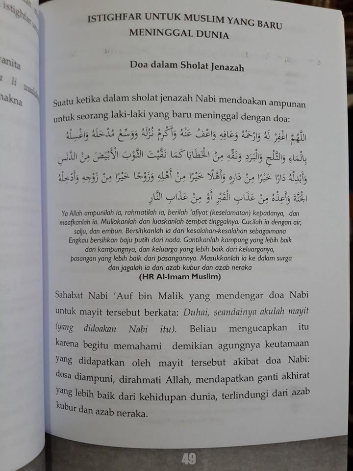 Buku Sukses Dunia Akhirat Dengan Istighfar Dan Taubat Isi