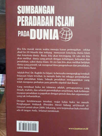 Buku Sumbangan Peradaban Islam Pada Dunia Cover 2