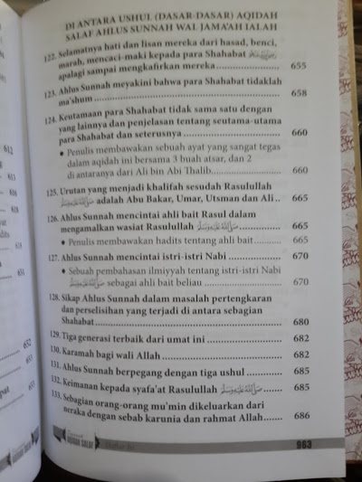 Buku Syarah Aqidah Salaf Daftar Isi