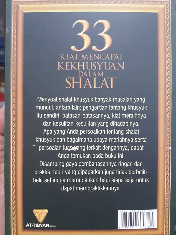 Buku 33 Kiat Mencapai Kekhusyuan Dalam Shalat Cover 2