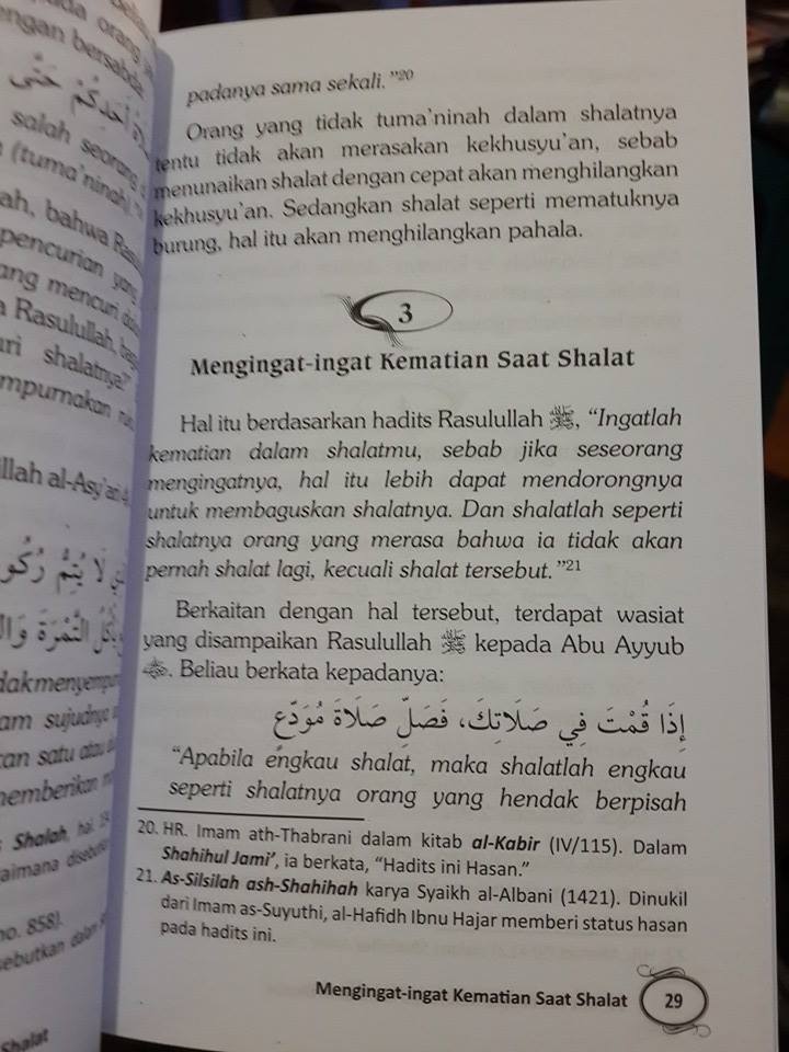 Buku 33 Kiat Mencapai Kekhusyuan Dalam Shalat Isi