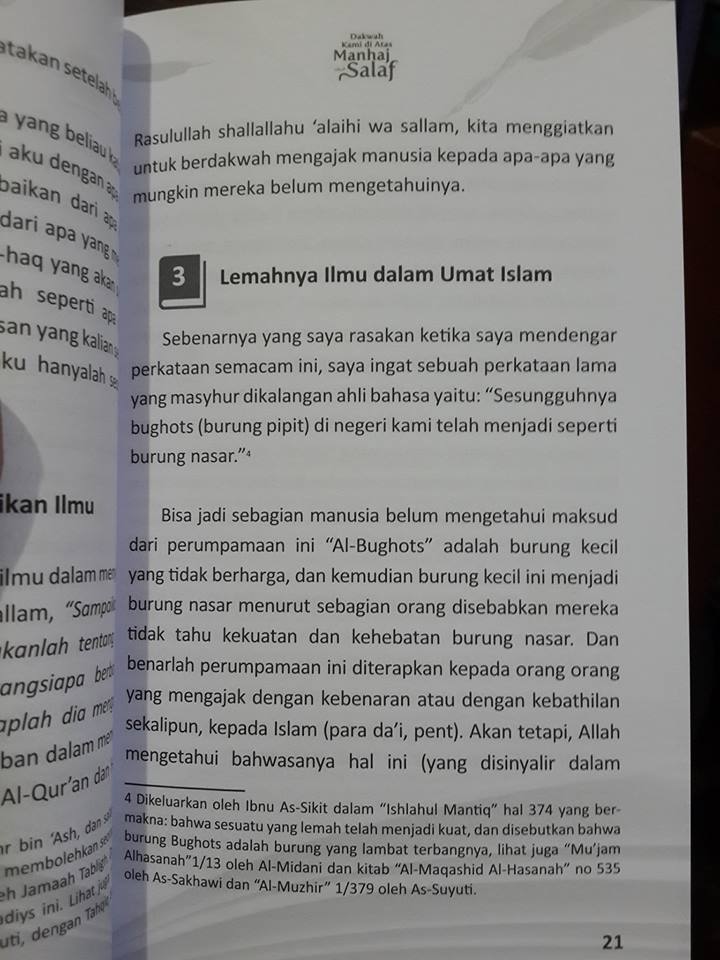 Buku Dakwah Kami Di Atas Manhaj Salaf Isi