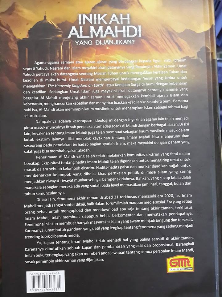 Buku Inikah Al-Mahdi Yang Dijanjikan Cover 2
